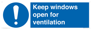 Keep windows open for ventilation